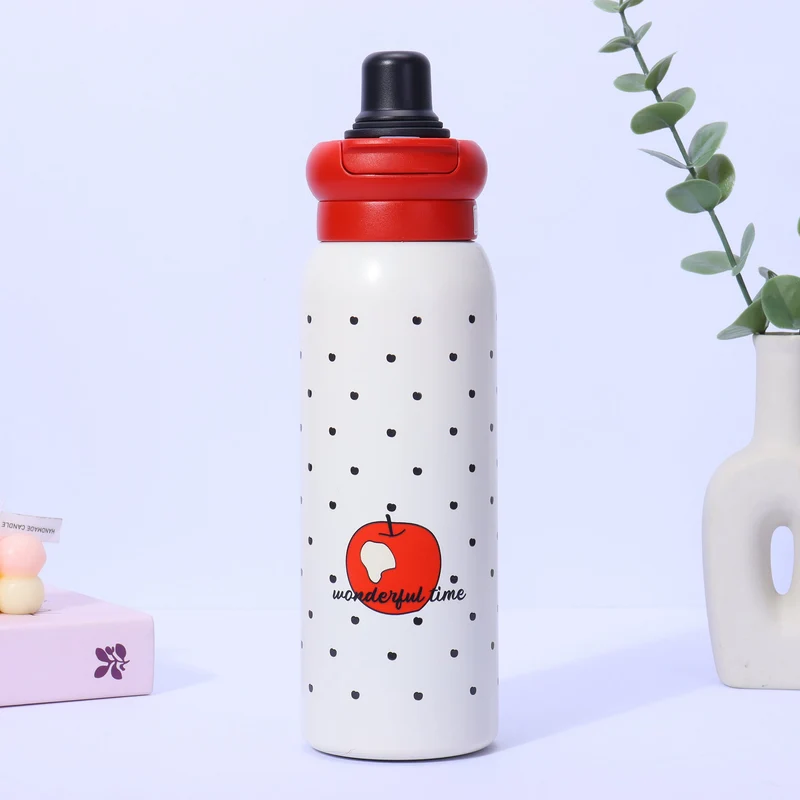 Dame Termo-Drikke flaske med rutsjefritt grep og uvanlig design Luvikno