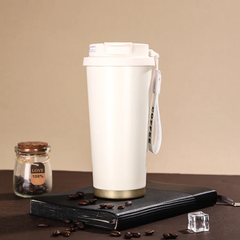 Dame elegant og isolert To-Go drikkekopp Luvikno