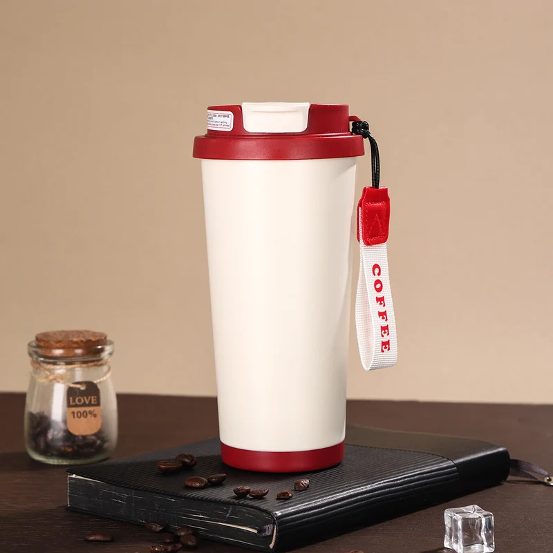 Dame elegant og isolert To-Go drikkekopp Luvikno