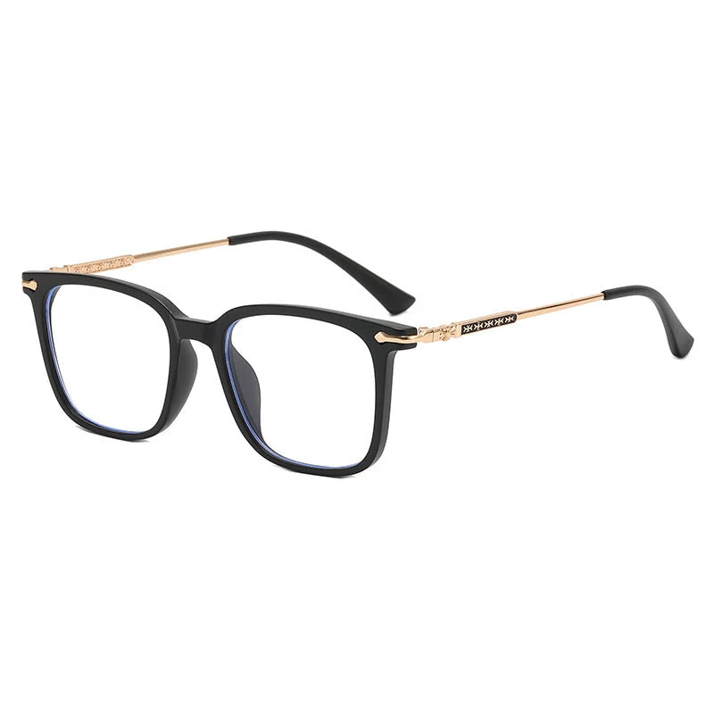 Dame moteriktig solbrille med elegant ramme og kontrasterende glass Luvikno