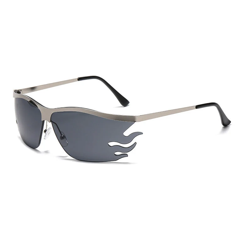 Dame futuristisk solbrille med markant design Luvikno