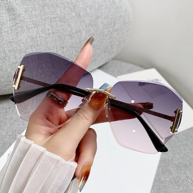 Dame futuristisk kvadrat solbrille Luvikno