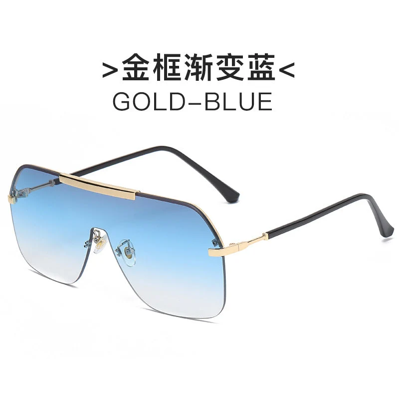Dame ekstravagant oversized solbrille med futuristisk design Luvikno