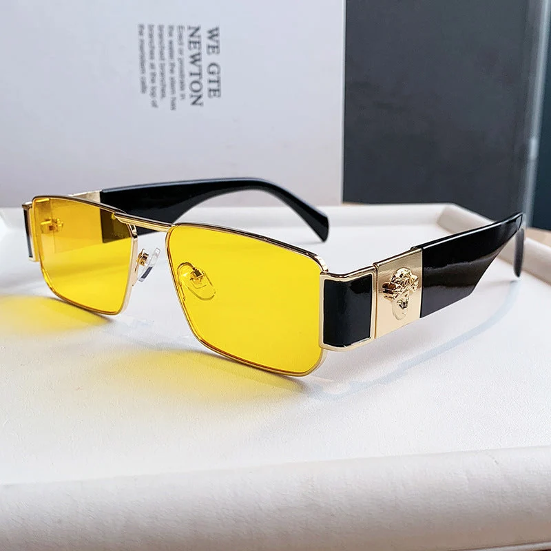 Dame Designer-solbrille med luksuriøs inn ramme og trendy snitt Luvikno