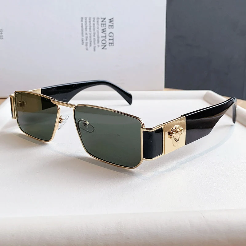 Dame Designer-solbrille med luksuriøs inn ramme og trendy snitt Luvikno