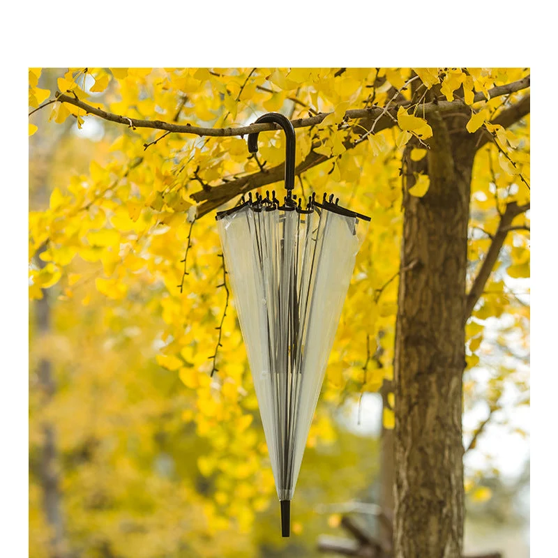 Dame Gjennomsiktig Regn paraply med elegant design Luvikno