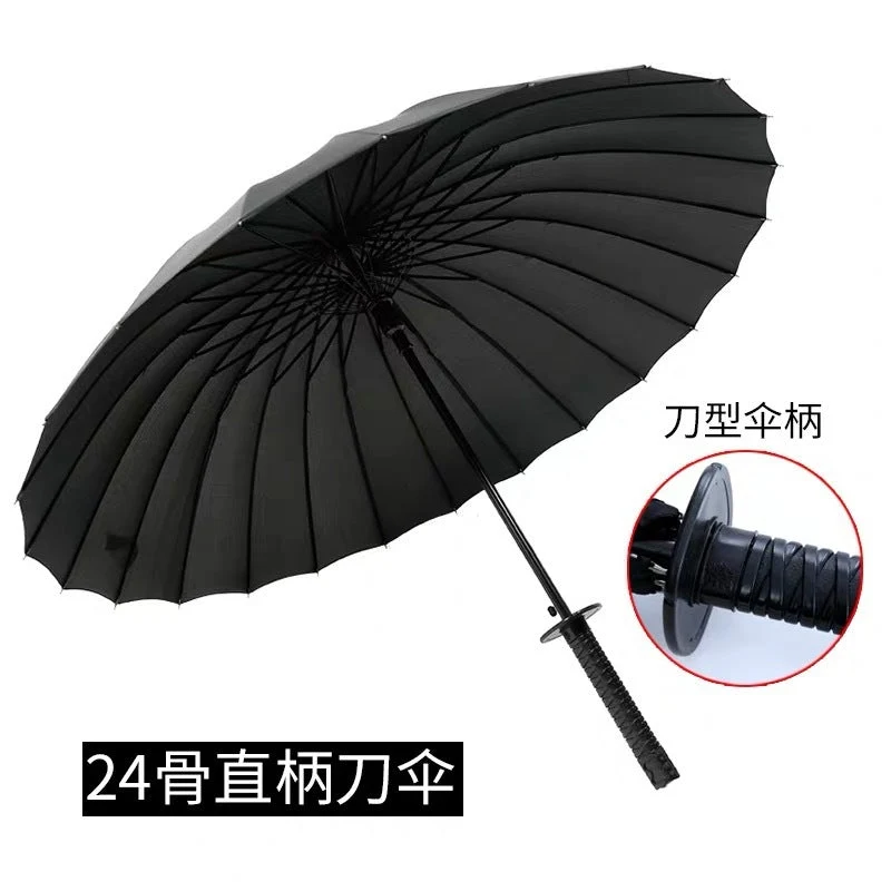 Dame Samurai-design foldeparaply med ergonomisk håndtak Luvikno