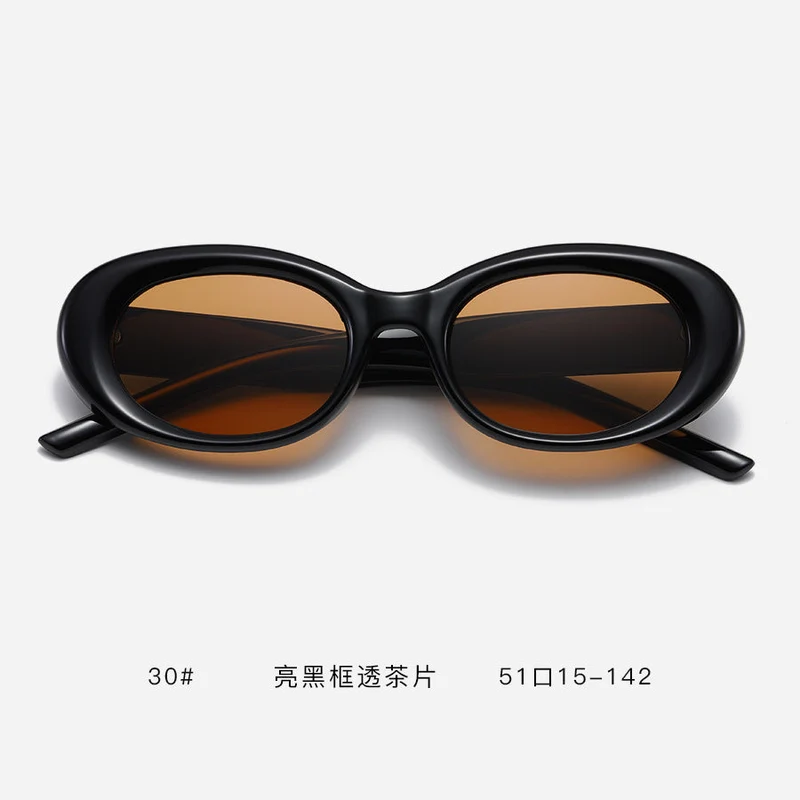 Dame Designer-solbrille i moderne maskeformat Luvikno