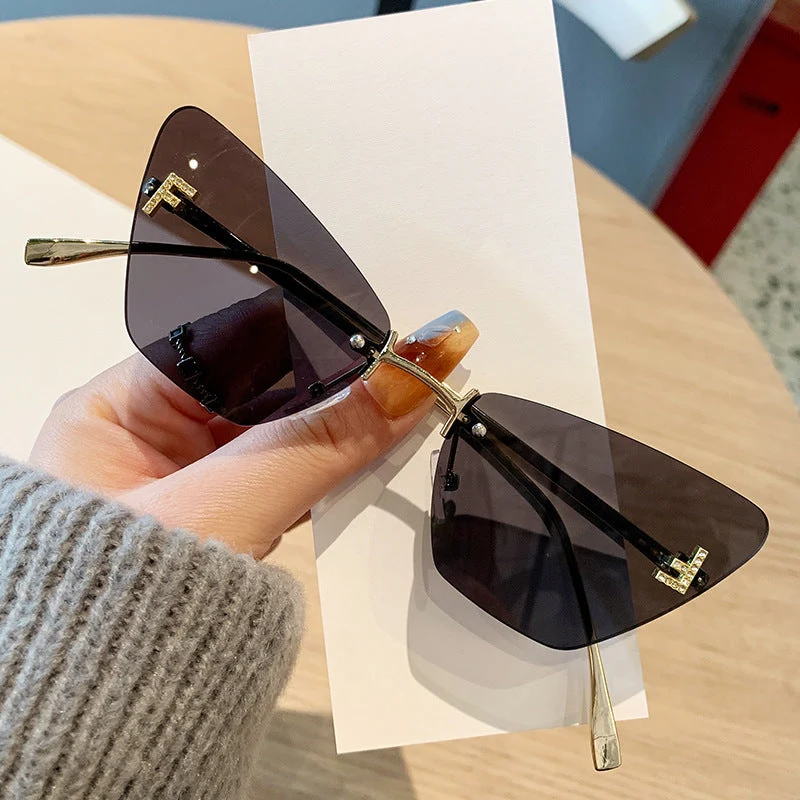 Damer Cat-Eye solbriller i moderne design med innovativ ramme Luvikno