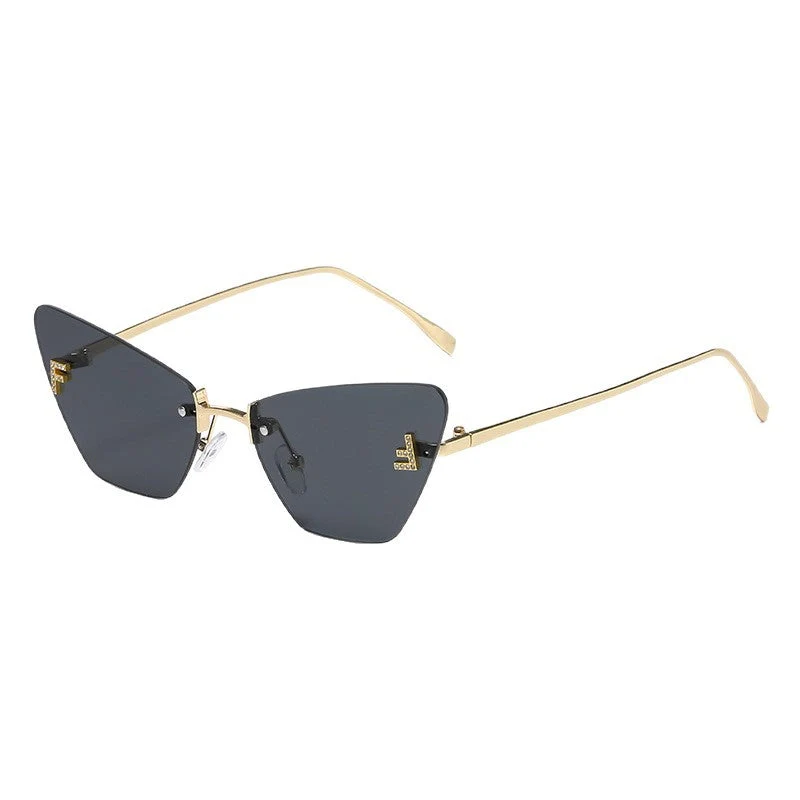 Damer Cat-Eye solbriller i moderne design med innovativ ramme Luvikno
