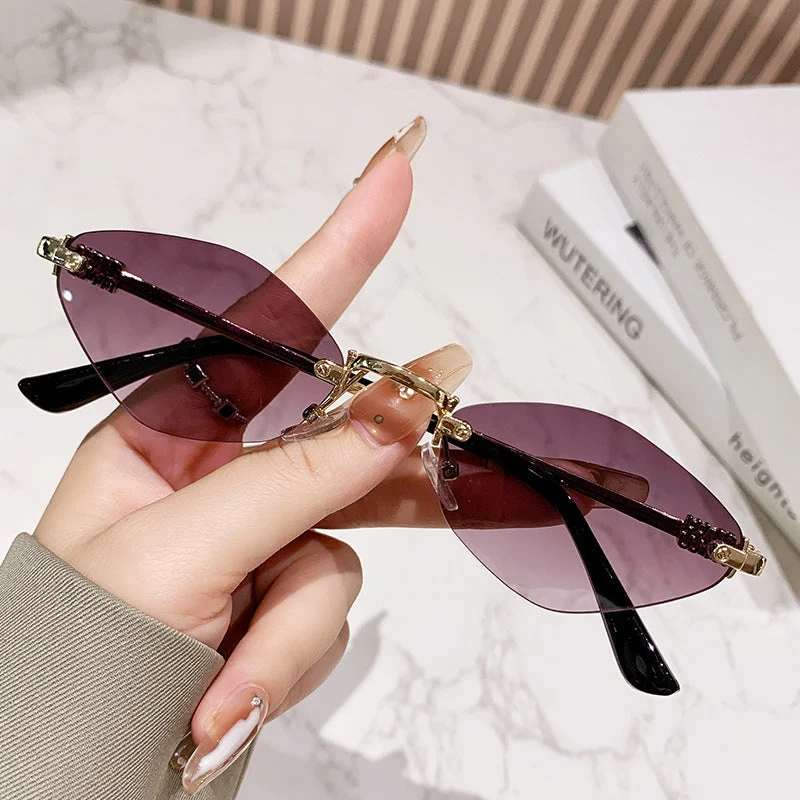 Dame Cat-Eye solbriller i moderne elegans stil Luvikno