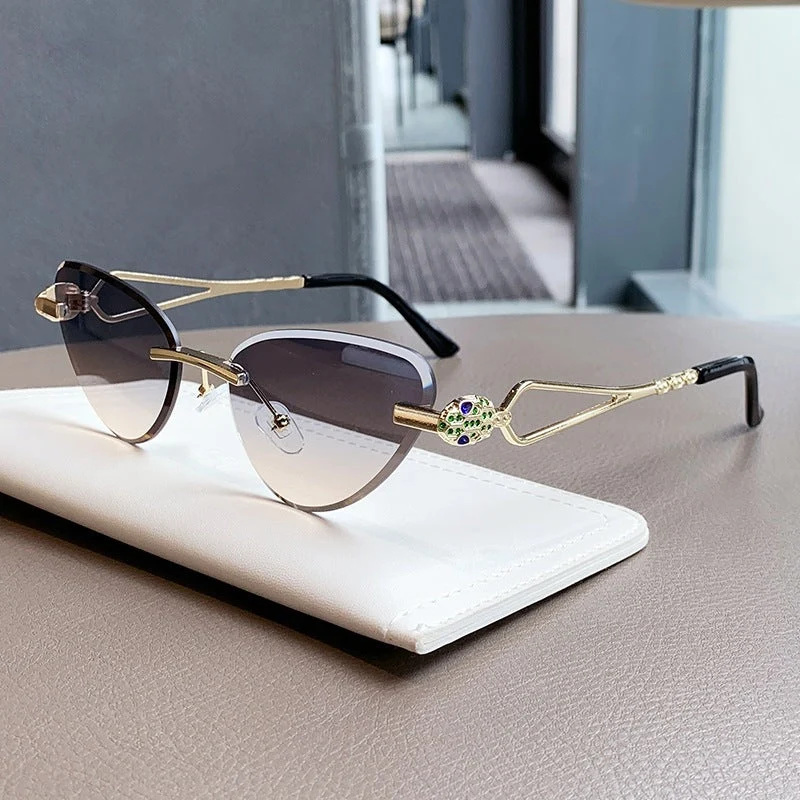 Dame Cat-Eye solbriller i moderne design Luvikno