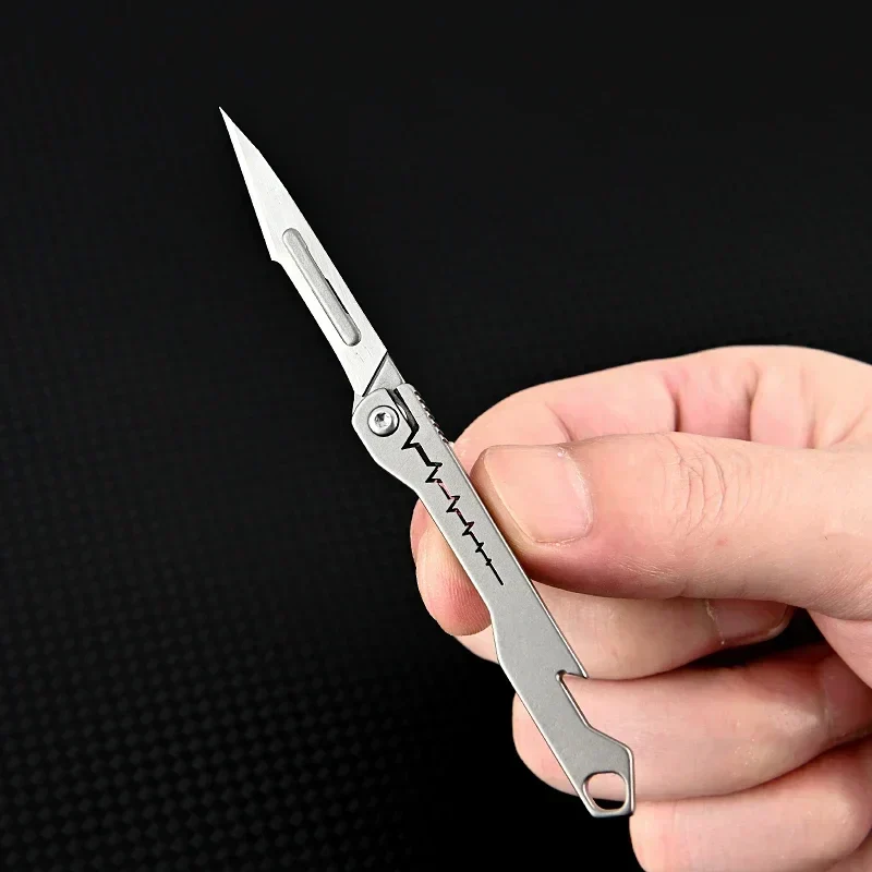 Titanium All-Purpose Foldable Sharp Cutter Knife | Luvikno
