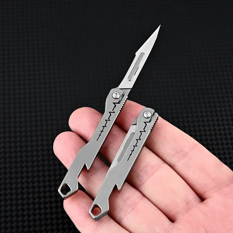 Titanium All-Purpose Foldable Sharp Cutter Knife | Luvikno