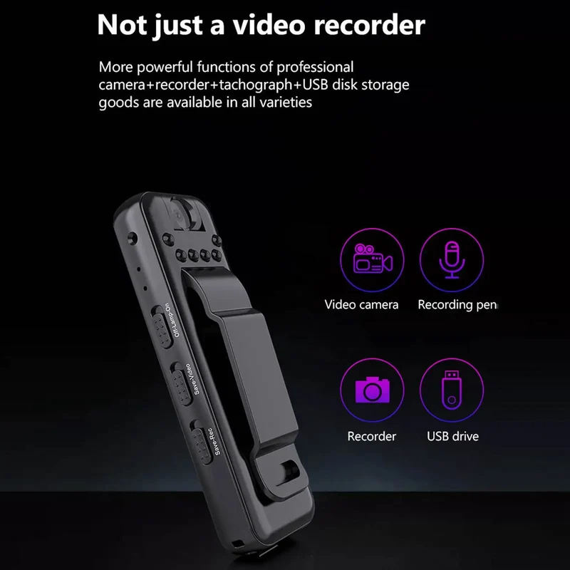 Pocket Spy Mini Clip-On Video Recorder Camera | Luvikno