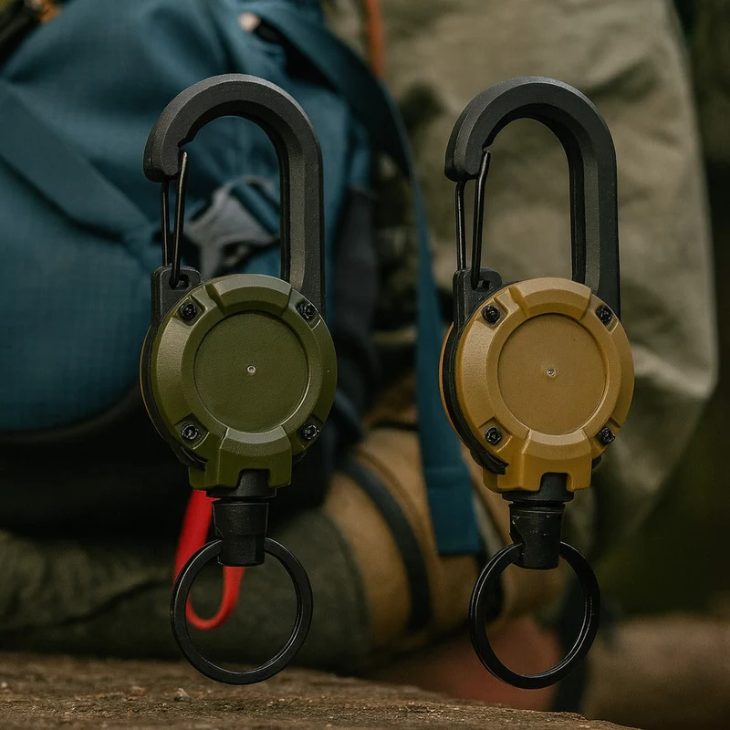 Trail Lock Anti-Lost Retractable Carabiner Nøkkelring | Luvikno