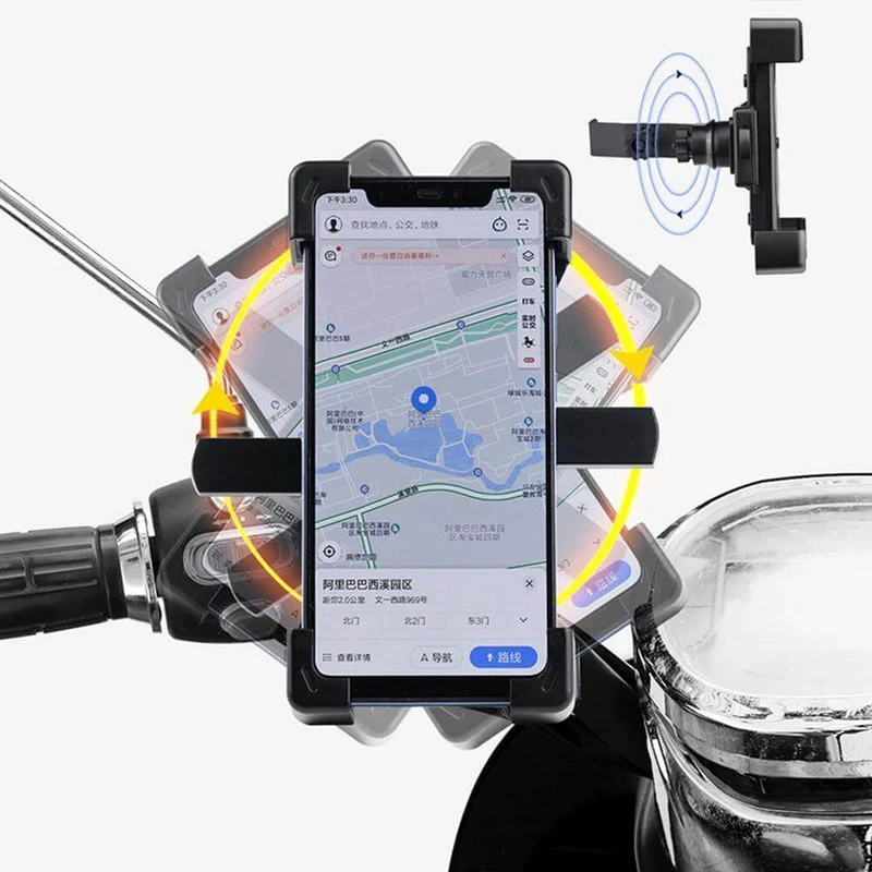 Justerbar 360 Automatisk Sykkel Telefonholder | Luvikno