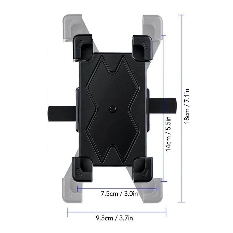 Justerbar 360 Automatisk Sykkel Telefonholder | Luvikno