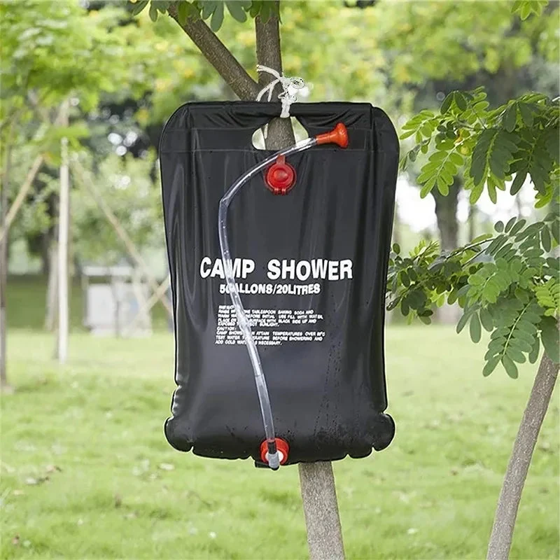Portabel solvarmet campingdusjpose | Luvikno