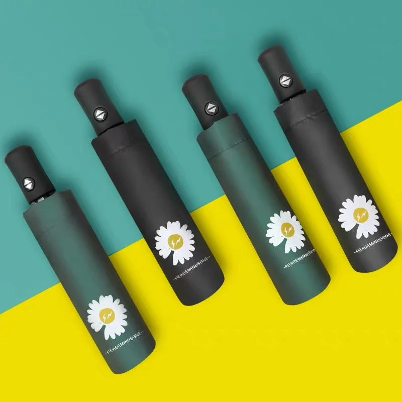 Damer kreativ folderregnparaply med miljøvennlig design Luvikno
