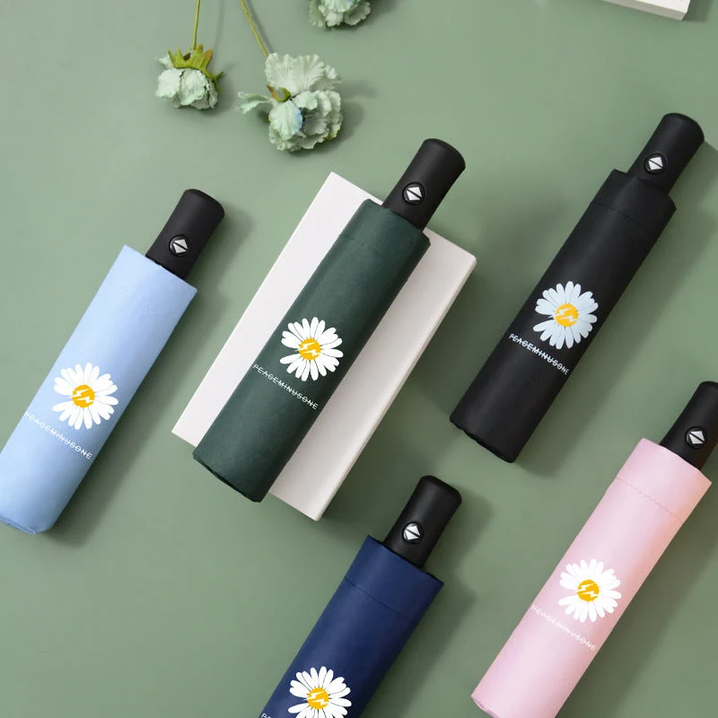 Damer kreativ folderregnparaply med miljøvennlig design Luvikno