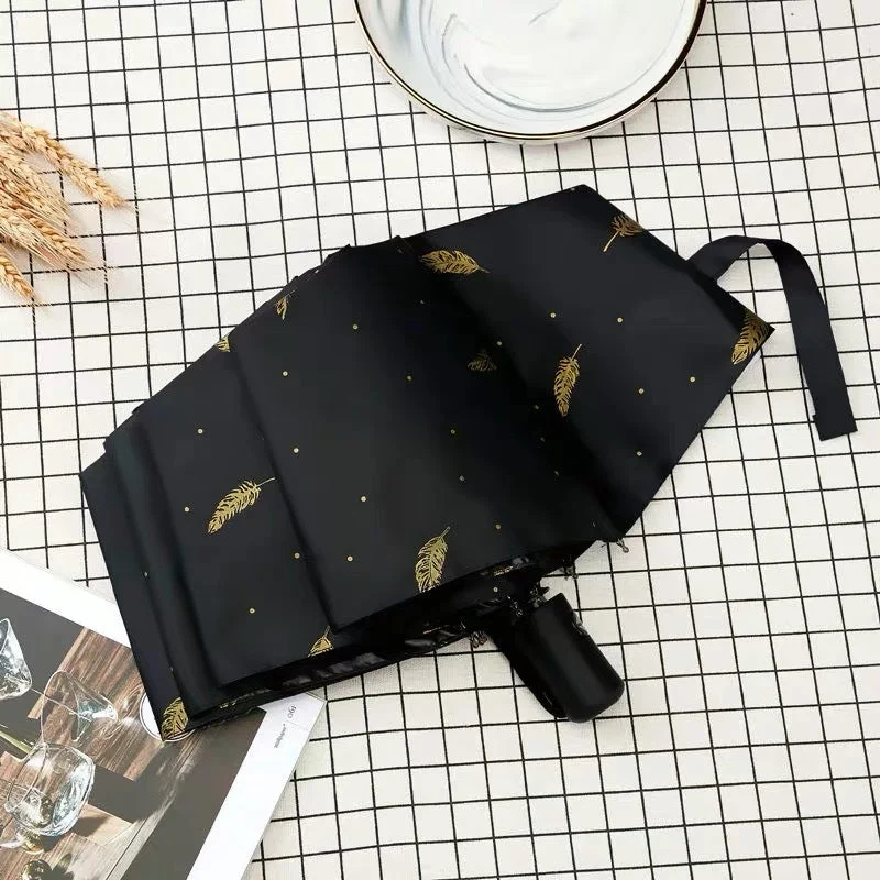 Damer kreativ folderregnparaply med miljøvennlig design Luvikno