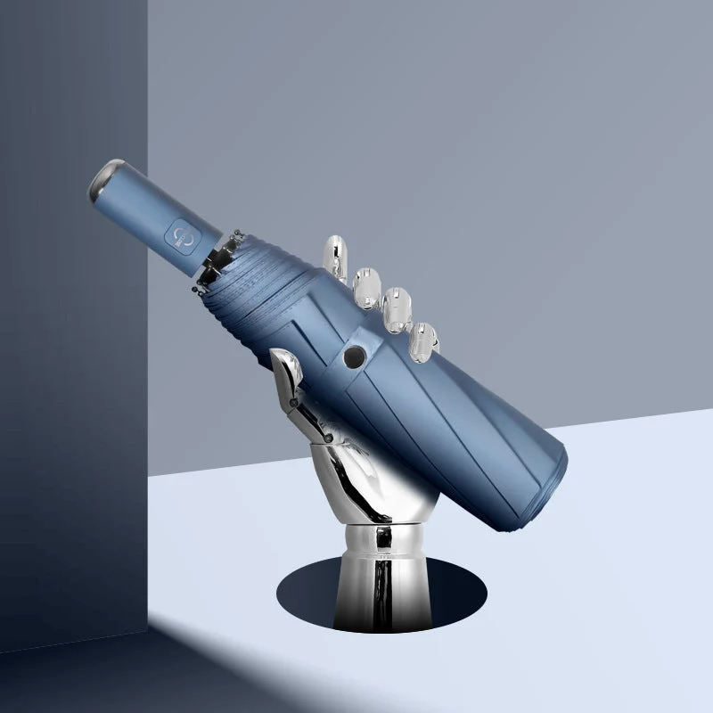 Damer håndterlig og elegant automatisk sammenleggbart paraply Luvikno