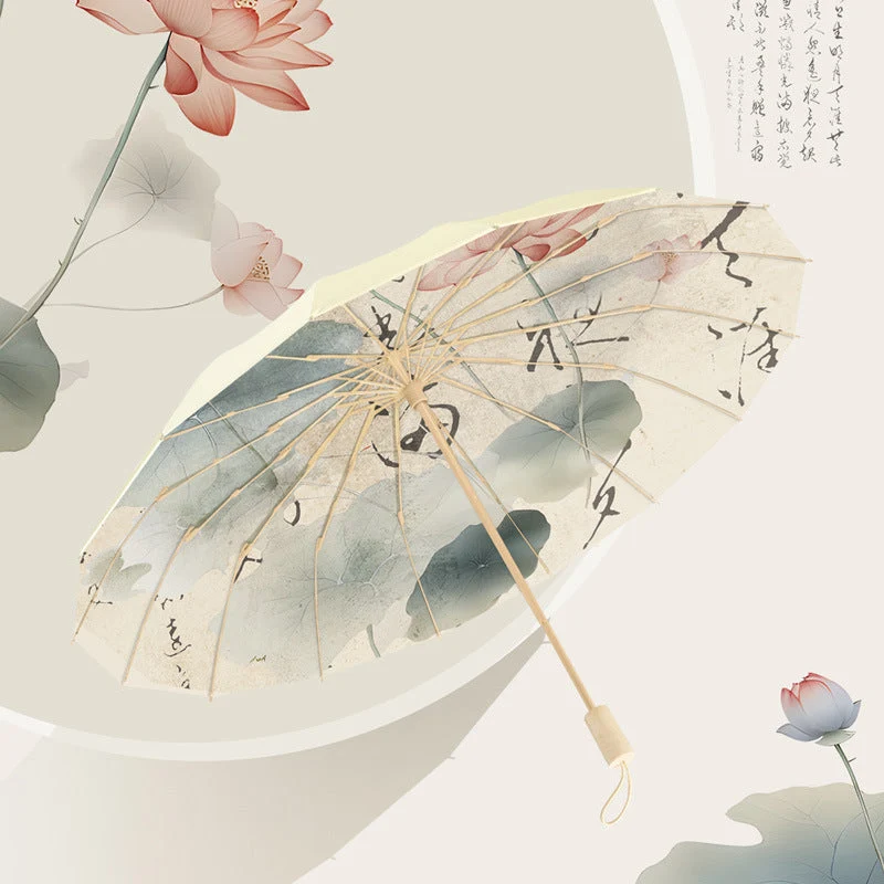 Damer Faltbar Parasol med kreativt Panda-design Luvikno