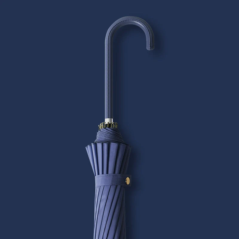 Damer elegant og vindbestandig sammenleggbart regnparaply med ergonomisk grep Luvikno