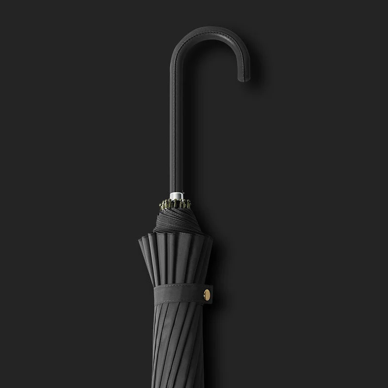 Damer elegant og vindbestandig sammenleggbart regnparaply med ergonomisk grep Luvikno