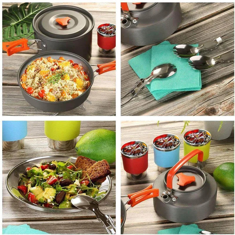 Spider X Camping Stove Set med kokeutstyr | Luvikno