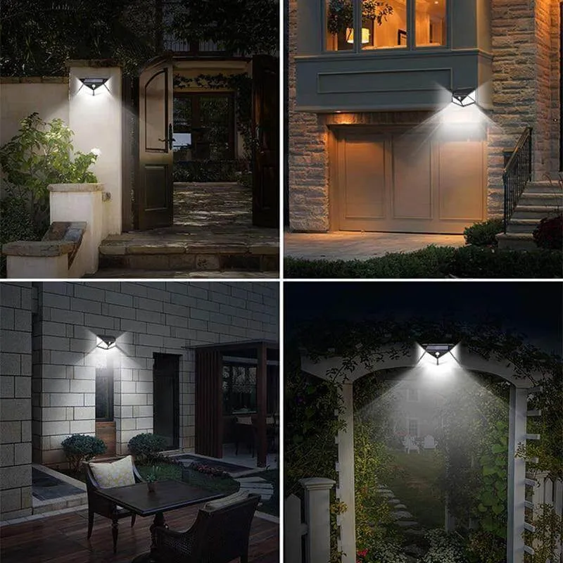 LED Utendørs Sollys Vegglampe | Luvikno