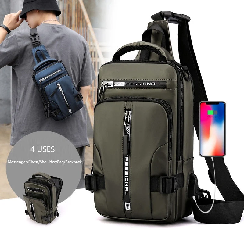 Elegant USB-lading Mini Crossbody Bag | Luvikno