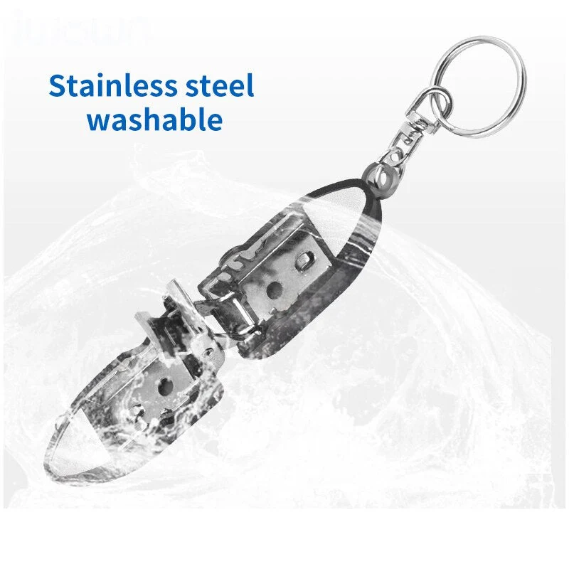 Stainless Steel Nail Clipper Keychain | Luvikno