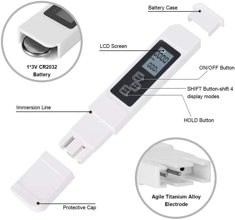 Digital PH Vann Kvalitet Tester | Luvikno