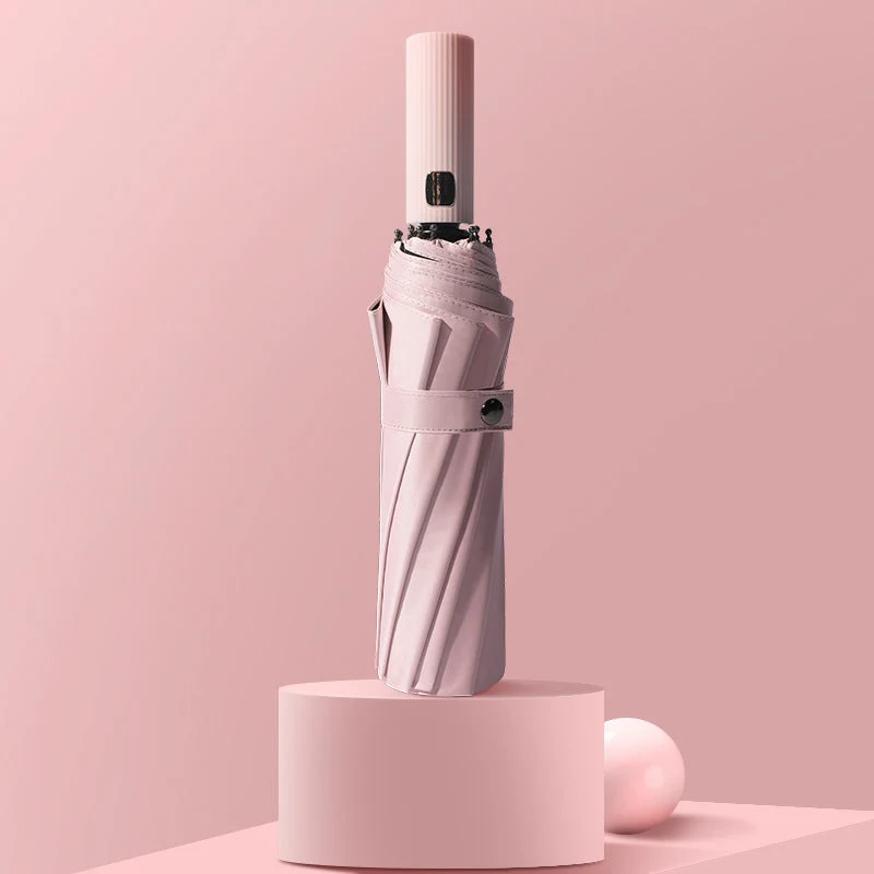 Dame elegant og kompakt sammenleggbar paraply Luvikno