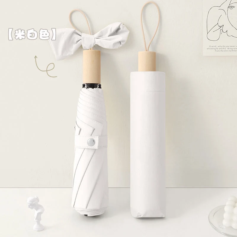 Dame elegant klappparaply med innovativ design Luvikno