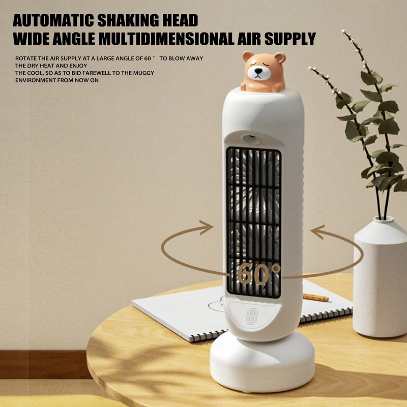 Mini Bear Air Cooler Humidifier Fan | Luvikno