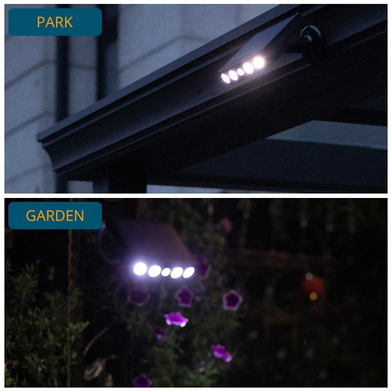 LED Solarlampe med bevegelsessensor for utendørsbruk | Luvikno