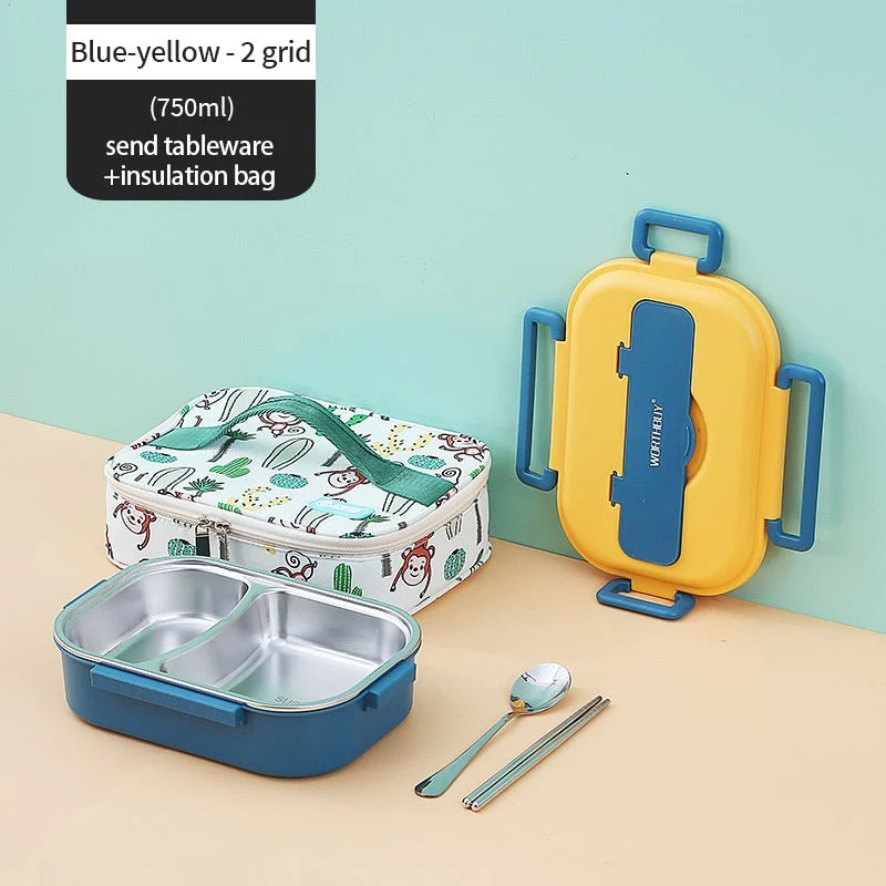 Rustfritt Stål Multi Rom Kids Matboks | Luvikno