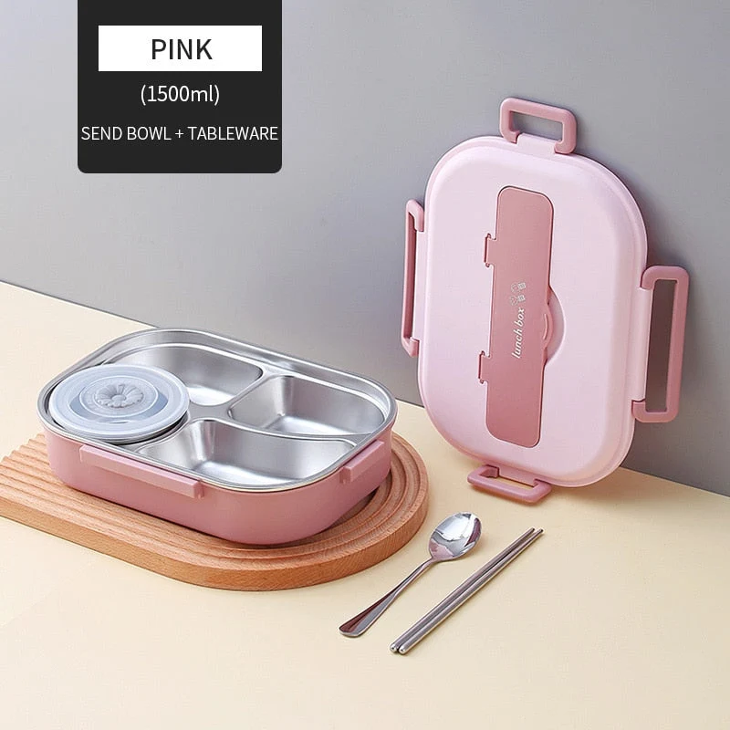 Rustfritt Stål Multi Rom Kids Matboks | Luvikno