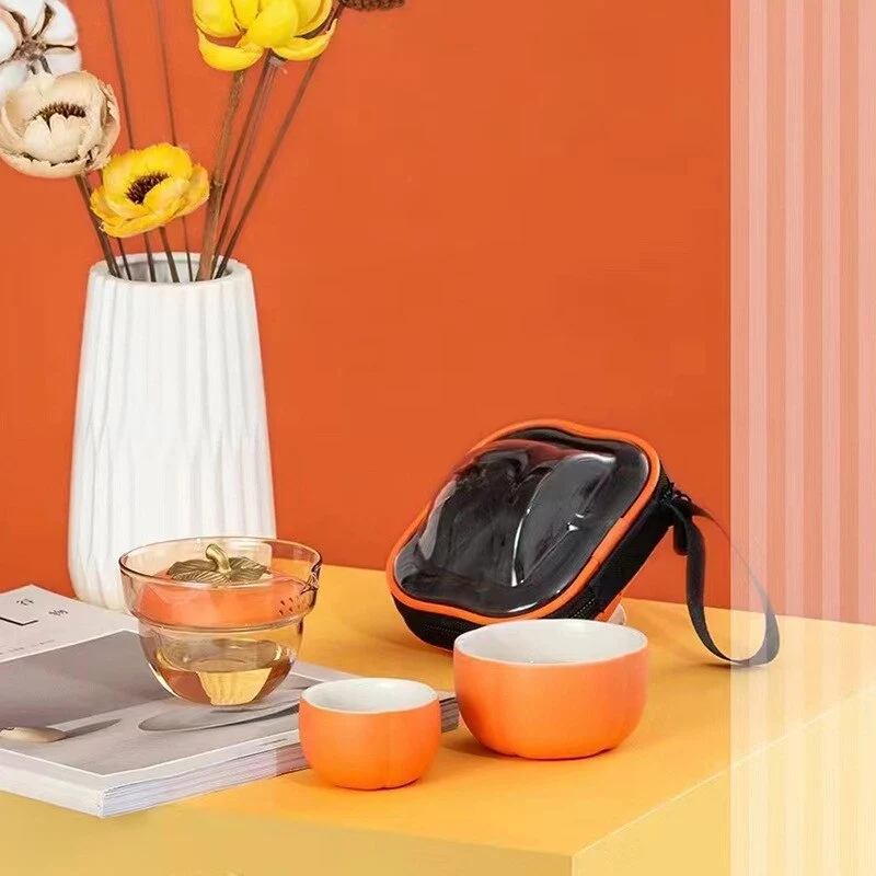 Mini Pumpkin Keramisk Tekanne Sett | Luvikno
