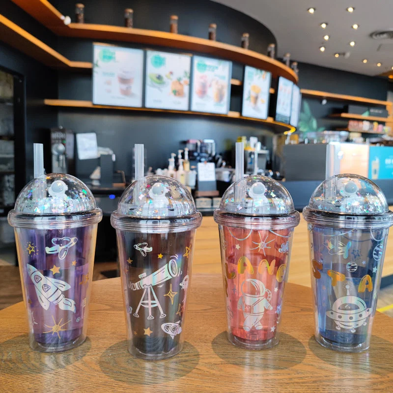Dame Isolert Drikkeflaske med kreativt Astronaut-design Luvikno