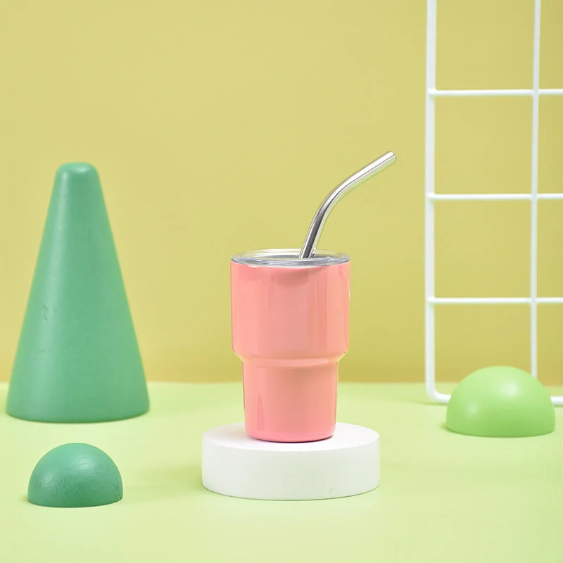 Unisex Isolert Drikkebecher med Rustfritt Stål Straw Luvikno