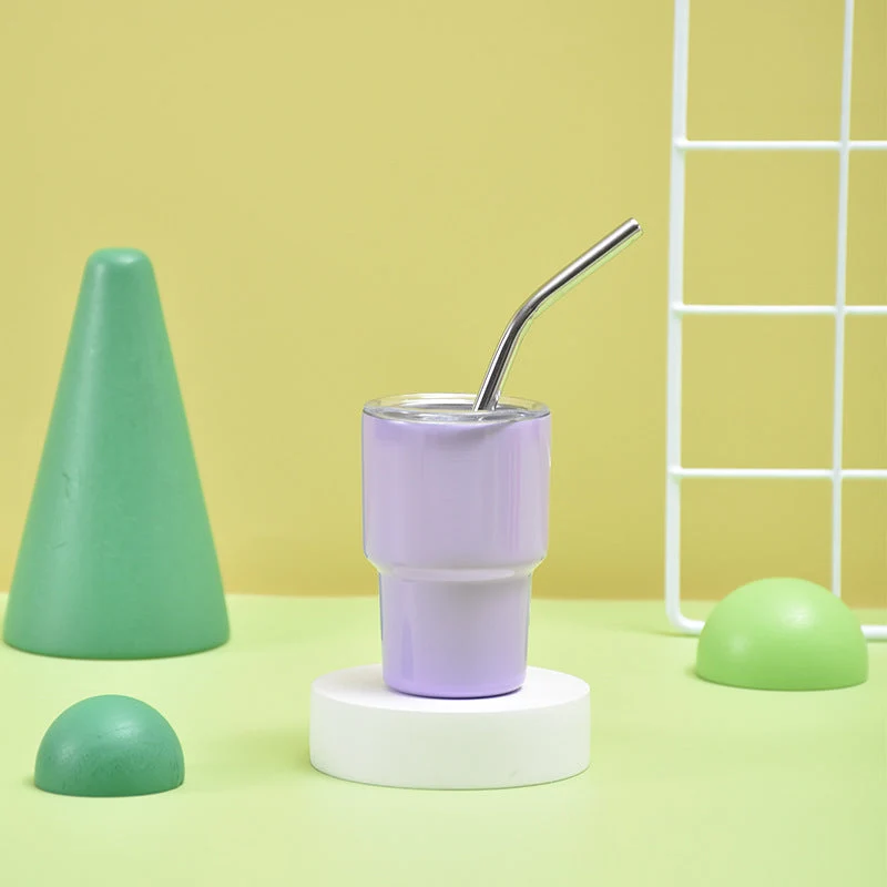 Unisex Isolert Drikkebecher med Rustfritt Stål Straw Luvikno