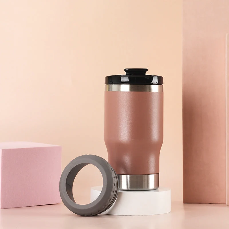 Dame Isolert Kaffeekopp med rutsjsikker silikonunderlag Luvikno