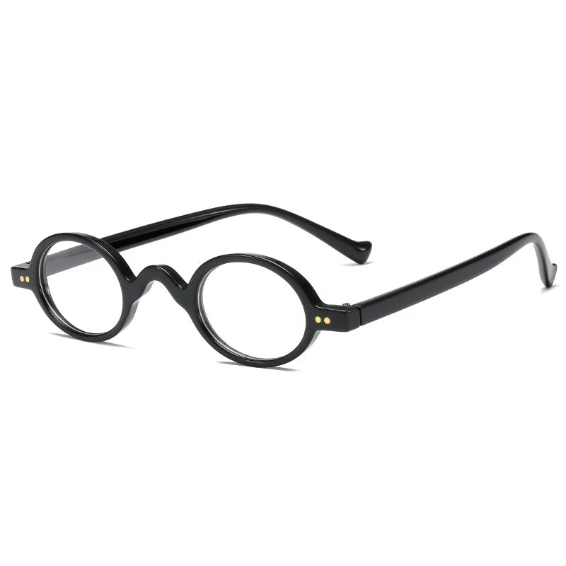 Dame rund solbrille i retrostil Luvikno