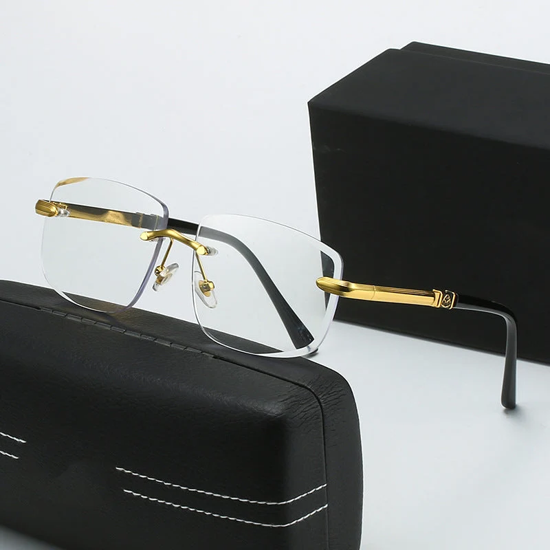 Dame kvadratisk solbrille med stilige plast- og metalldetaljer Luvikno
