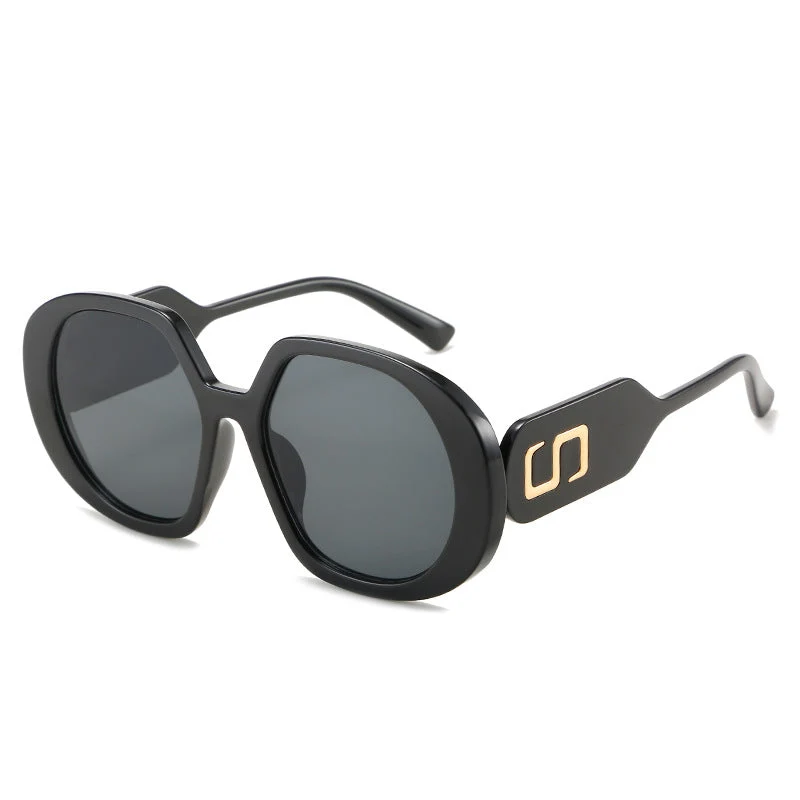 Dame oversized solbriller med markant ramme og UV-beskyttelse Luvikno