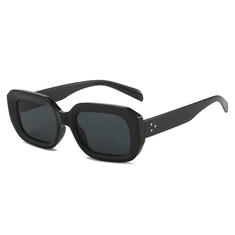 Dame oversized firkantet solbrille med trendy design Luvikno